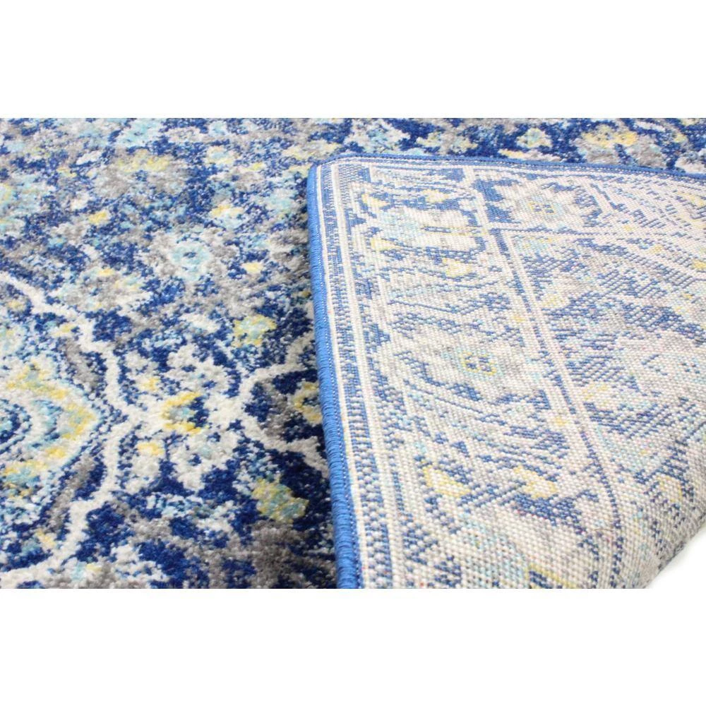 Everek Dk. Blue 4 ft. x 6 ft. (3'6" x 5'6") Floral Transitional Accent Rug by BASHIAN 3 Everek Dk. Blue 4 ft. x 6 ft. (3'6" x 5'6") Floral Transitional Accent Rug by BASHIAN - Image 3