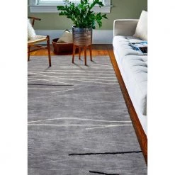 Greenwich Grey 8 ft. x 8 ft. Abstract Contemporary Area Rug by BASHIAN -BASHIAN Shop grey bashian area rugs 649652091259 31 1000