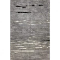 Greenwich Grey 8 ft. x 8 ft. Abstract Contemporary Area Rug by BASHIAN