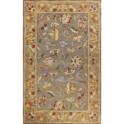 Venezia Grey 8 ft. x 10 ft. (7'6" x 9'6") Floral Transitional Area Rug by BASHIAN