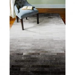 Santa Fe Grey 8 ft. x 10 ft. Striped Contemporary Area Rug by BASHIAN 11 Santa Fe Grey 8 ft. x 10 ft. Striped Contemporary Area Rug by BASHIAN -BASHIAN Shop grey bashian area rugs 649652122519 31 1000