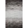 Santa Fe Grey 8 ft. x 10 ft. Striped Contemporary Area Rug by BASHIAN