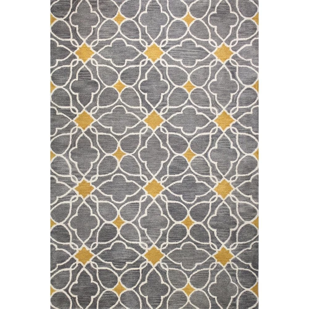 Chelsea Grey 5 ft. x 8 ft. (5' x 7'6") Moroccan Contemporary Area Rug by BASHIAN 1 Chelsea Grey 5 ft. x 8 ft. (5' x 7'6") Moroccan Contemporary Area Rug by BASHIAN