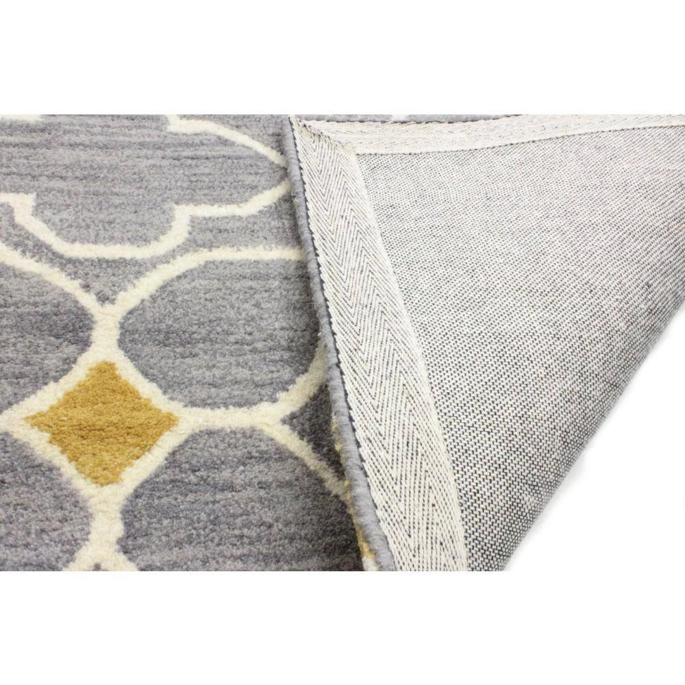 Chelsea Grey 5 ft. x 8 ft. (5' x 7'6") Moroccan Contemporary Area Rug by BASHIAN 3 Chelsea Grey 5 ft. x 8 ft. (5' x 7'6") Moroccan Contemporary Area Rug by BASHIAN - Image 3