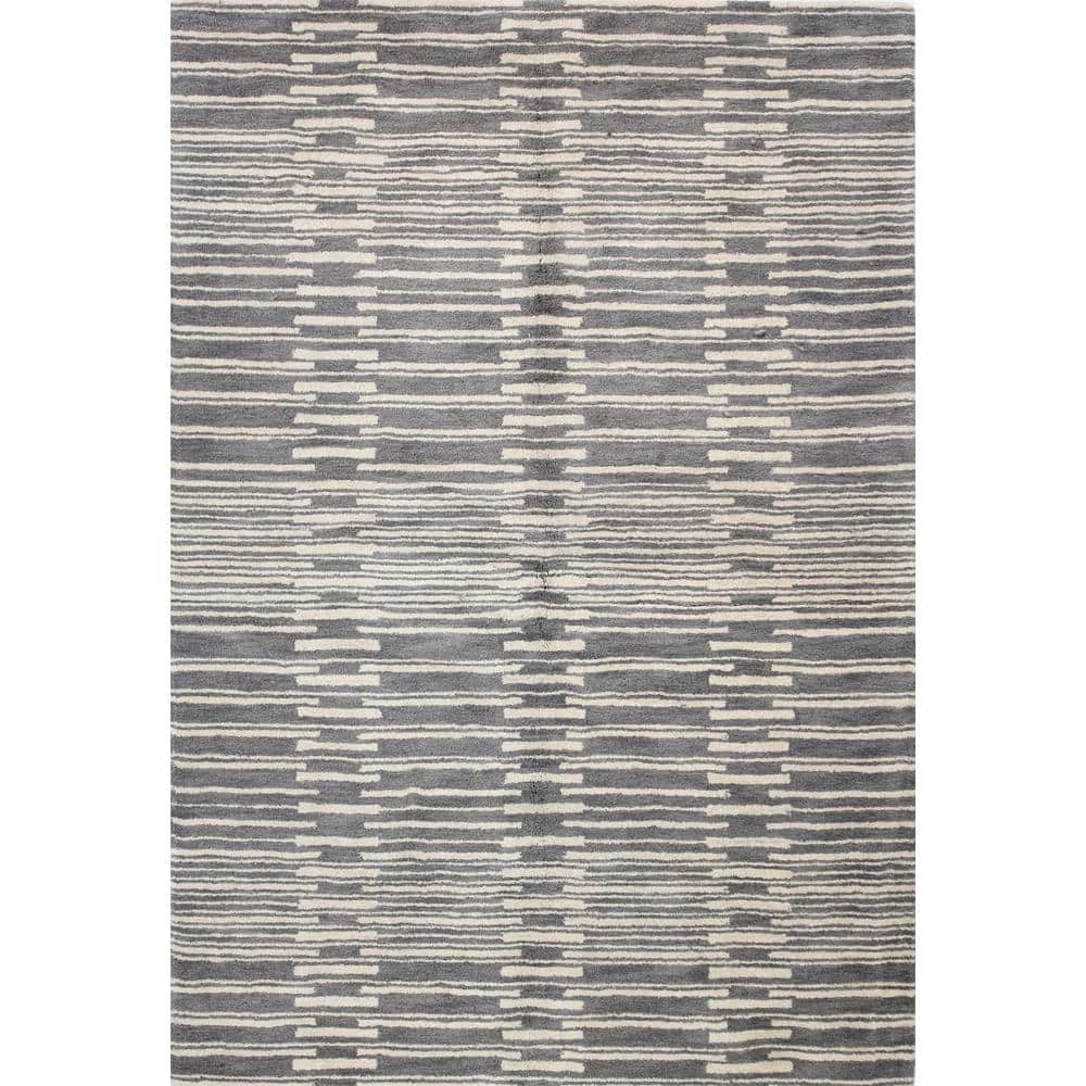 Chelsea Grey 5 ft. x 8 ft. (5' x 7'6") Striped Contemporary Area Rug by BASHIAN 1 Chelsea Grey 5 ft. x 8 ft. (5' x 7'6") Striped Contemporary Area Rug by BASHIAN
