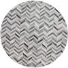 Santa Fe Grey 6 ft. x 6 ft. Chevron Contemporary Area Rug by BASHIAN
