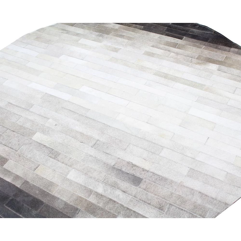 Santa Fe Grey 6 ft. x 6 ft. Striped Contemporary Area Rug by BASHIAN 2 Santa Fe Grey 6 ft. x 6 ft. Striped Contemporary Area Rug by BASHIAN - Image 2