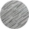Santa Fe Grey 8 ft. x 8 ft. Striped Contemporary Area Rug by BASHIAN