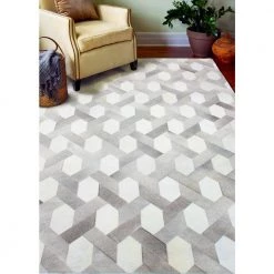 Santa Fe Grey 8 ft. x 10 ft. Geometric Contemporary Area Rug by BASHIAN -BASHIAN Shop grey bashian area rugs 649652208831 31 1000