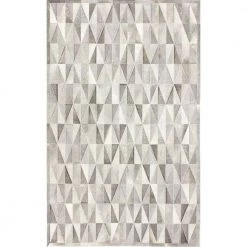 Santa Fe Grey 5 ft. x 8 ft. Geometric Contemporary Area Rug by BASHIAN