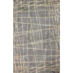 Greenwich Grey 4 ft. x 6 ft. (3'9" x 5'9") Geometric Contemporary Accent Rug by BASHIAN