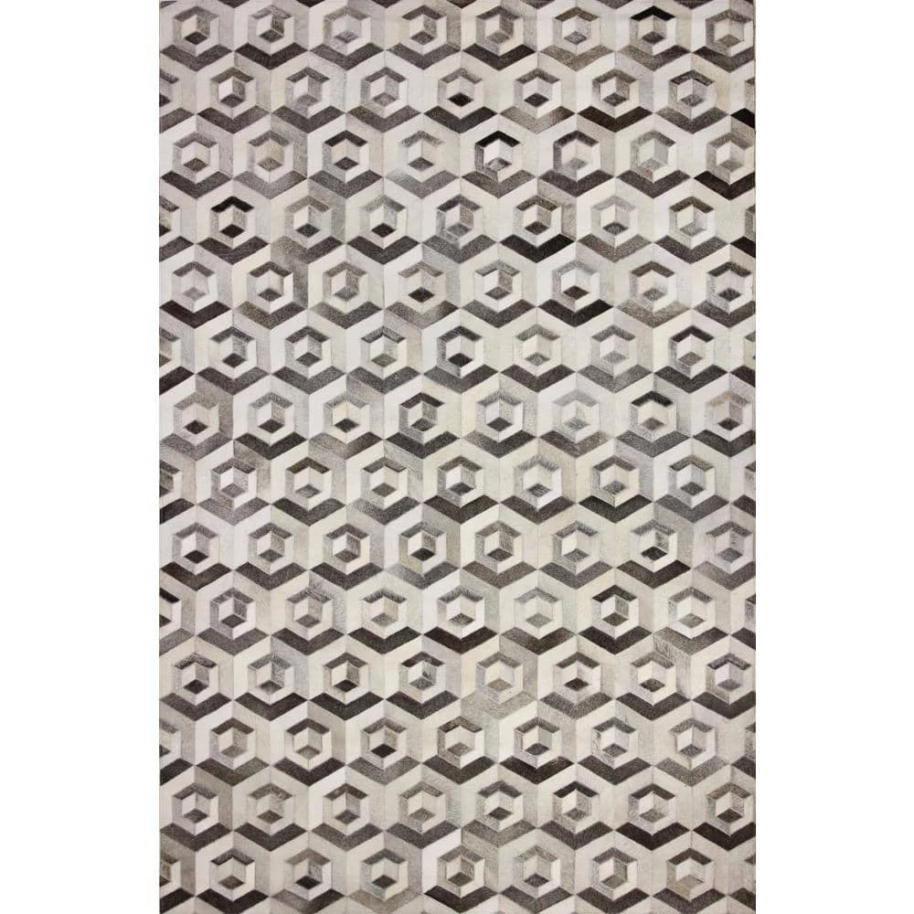 Santa Fe Grey 9 ft. x 12 ft. Geometric Contemporary Area Rug by BASHIAN 1 Santa Fe Grey 9 ft. x 12 ft. Geometric Contemporary Area Rug by BASHIAN