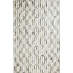 Santa Fe Grey 9 ft. x 12 ft. Geometric Contemporary Area Rug by BASHIAN