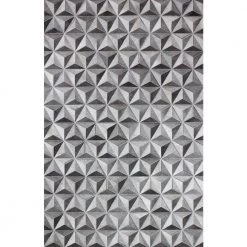 Santa Fe Grey 5 ft. x 8 ft. Geometric Contemporary Area Rug by BASHIAN