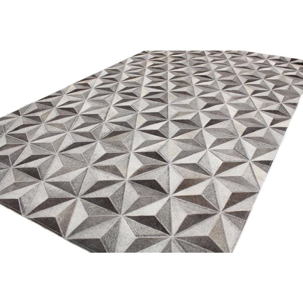 Santa Fe Grey 5 ft. x 8 ft. Geometric Contemporary Area Rug by BASHIAN 2 Santa Fe Grey 5 ft. x 8 ft. Geometric Contemporary Area Rug by BASHIAN - Image 2