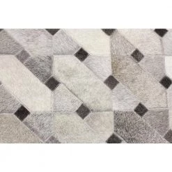 Santa Fe Grey 9 ft. x 12 ft. Geometric Contemporary Area Rug by BASHIAN -BASHIAN Shop grey bashian area rugs 649652279077 4f 1000