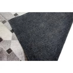 Santa Fe Grey 9 ft. x 12 ft. Geometric Contemporary Area Rug by BASHIAN -BASHIAN Shop grey bashian area rugs 649652279077 c3 1000