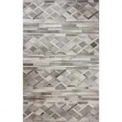 Santa Fe Grey 9 ft. x 12 ft. Geometric Contemporary Area Rug by BASHIAN
