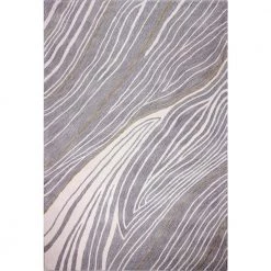 Greenwich Grey 4 ft. x 6 ft. (3'9" x 5'9") Abstract Contemporary Accent Rug by BASHIAN