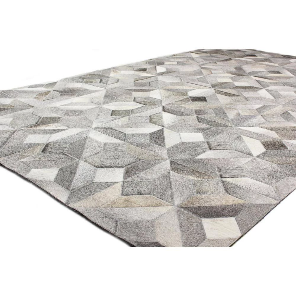 Santa Fe Grey 9 ft. x 12 ft. Geometric Contemporary Area Rug by BASHIAN 2 Santa Fe Grey 9 ft. x 12 ft. Geometric Contemporary Area Rug by BASHIAN - Image 2