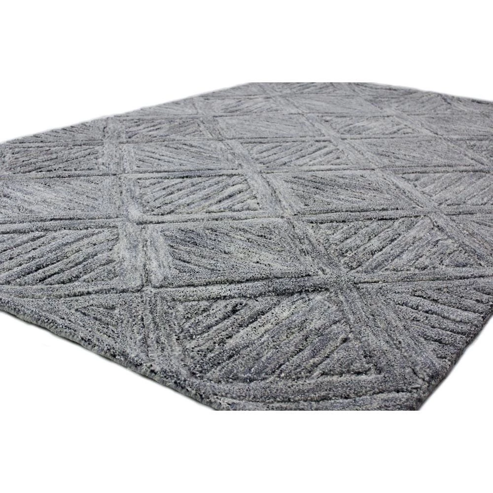 Verona Grey 3 ft. x 8 ft. Geometric Transitional Runner Rug by BASHIAN 2 Verona Grey 3 ft. x 8 ft. Geometric Transitional Runner Rug by BASHIAN - Image 2