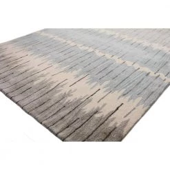 Greenwich Grey/Blue 9 ft. x 12 ft. (8 ft. 6 in. x 11 ft. 6 in.) Striped Contemporary Area Rug by BASHIAN -BASHIAN Shop grey blue bashian area rugs 649652269320 e1 1000