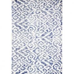 Everek Grey/Blue 8 ft. x 10 ft. (7'6" x 9'6") Abstract Transitional Area Rug by BASHIAN