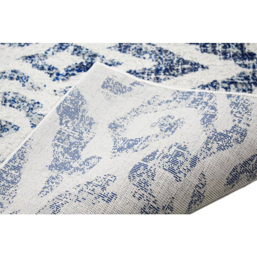 Everek Grey/Blue 8 ft. x 10 ft. (7'6" x 9'6") Abstract Transitional Area Rug by BASHIAN 3 Everek Grey/Blue 8 ft. x 10 ft. (7'6" x 9'6") Abstract Transitional Area Rug by BASHIAN - Image 3