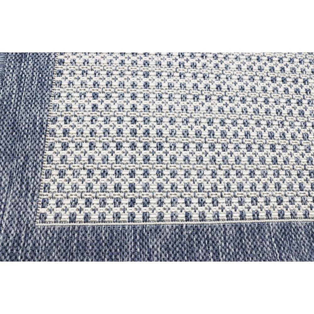Lanai Grey/Blue 8 ft. x 10 ft. (7 ft. 10 in. x 10 ft.) Geometric Transitional Indoor/Outdoor Area Rug by BASHIAN 4 Lanai Grey/Blue 8 ft. x 10 ft. (7 ft. 10 in. x 10 ft.) Geometric Transitional Indoor/Outdoor Area Rug by BASHIAN - Image 4