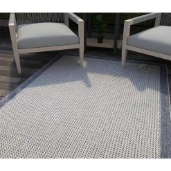 Lanai Grey/Blue 8 ft. x 10 ft. (7 ft. 10 in. x 10 ft.) Geometric Transitional Indoor/Outdoor Area Rug by BASHIAN 11 Lanai Grey/Blue 8 ft. x 10 ft. (7 ft. 10 in. x 10 ft.) Geometric Transitional Indoor/Outdoor Area Rug by BASHIAN -BASHIAN Shop grey blue bashian area rugs 649652311005 31 1000