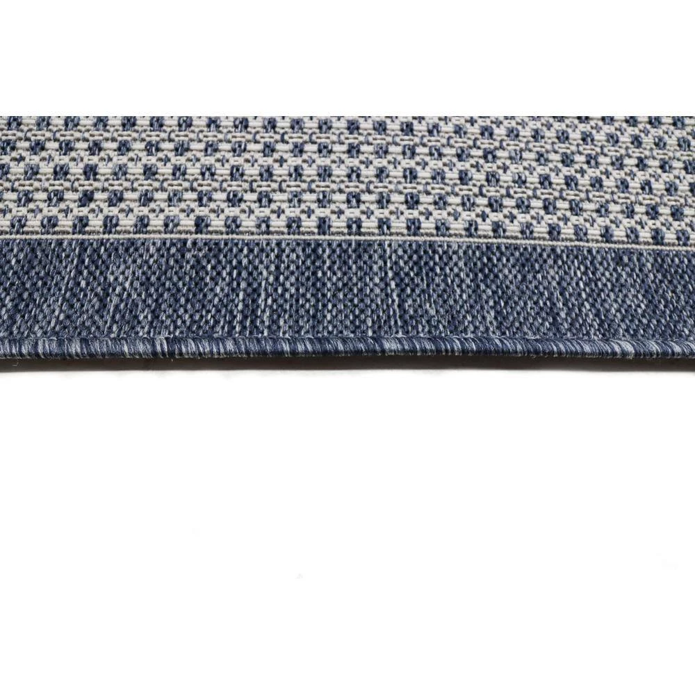 Lanai Grey/Blue 8 ft. x 10 ft. (7 ft. 10 in. x 10 ft.) Geometric Transitional Indoor/Outdoor Area Rug by BASHIAN 5 Lanai Grey/Blue 8 ft. x 10 ft. (7 ft. 10 in. x 10 ft.) Geometric Transitional Indoor/Outdoor Area Rug by BASHIAN - Image 5