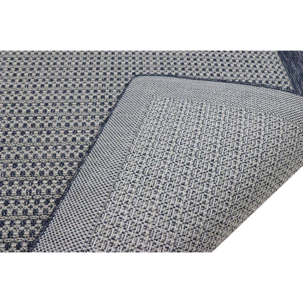 Lanai Grey/Blue 8 ft. x 10 ft. (7 ft. 10 in. x 10 ft.) Geometric Transitional Indoor/Outdoor Area Rug by BASHIAN 3 Lanai Grey/Blue 8 ft. x 10 ft. (7 ft. 10 in. x 10 ft.) Geometric Transitional Indoor/Outdoor Area Rug by BASHIAN - Image 3