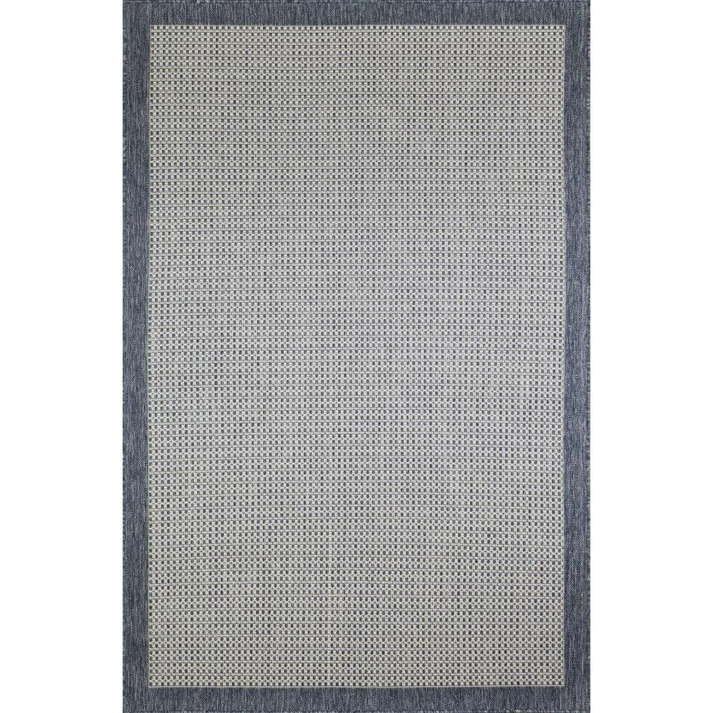 Lanai Grey/Blue 8 ft. x 10 ft. (7 ft. 10 in. x 10 ft.) Geometric Transitional Indoor/Outdoor Area Rug by BASHIAN 1 Lanai Grey/Blue 8 ft. x 10 ft. (7 ft. 10 in. x 10 ft.) Geometric Transitional Indoor/Outdoor Area Rug by BASHIAN