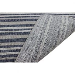 Lanai Grey/Blue 9 ft. x 12 ft. (8 ft. 6 in. x 11 ft. 6 in.) Geometric Transitional Indoor/Outdoor Area Rug by BASHIAN -BASHIAN Shop grey blue bashian area rugs 649652311012 4f 1000