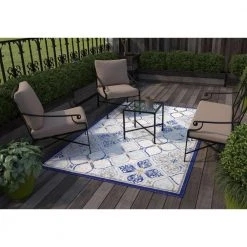Veranda Grey/Blue 7.6 ft. x 9.6 ft. Floral Transitional Area Rug by BASHIAN -BASHIAN Shop grey blue bashian outdoor rugs 649652304434 31 1000