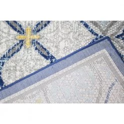 Veranda Grey/Blue 7.6 ft. x 9.6 ft. Floral Transitional Area Rug by BASHIAN -BASHIAN Shop grey blue bashian outdoor rugs 649652304434 c3 1000