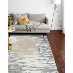 Greenwich Ivory/Aqua 3 ft. x 8 ft. (2'6" x 8') Abstract Contemporary Runner by BASHIAN -BASHIAN Shop ivory aqua bashian area rugs 649652300733 31 1000