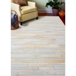 Santa Fe Ivory 8 ft. x 10 ft. Striped Contemporary Area Rug by BASHIAN -BASHIAN Shop ivory bashian area rugs 649652122489 31 1000