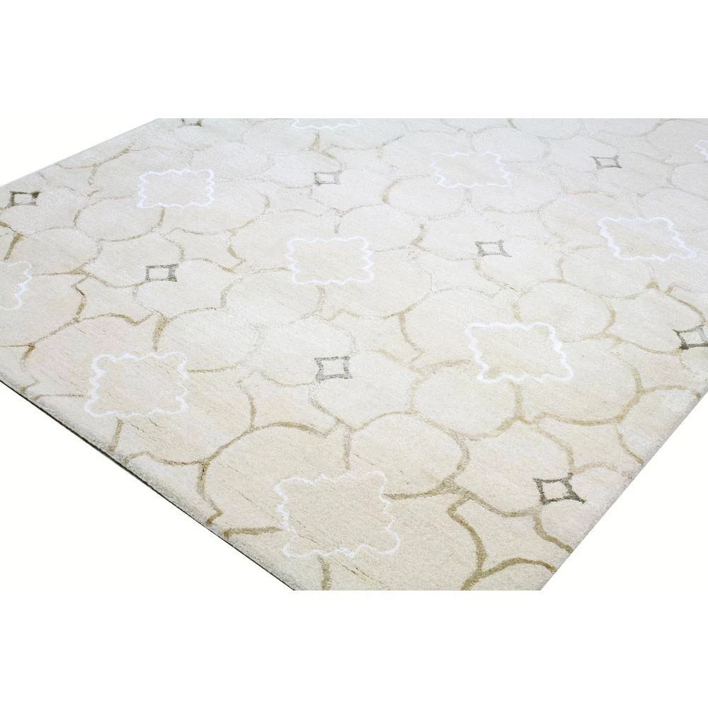 Greenwich Ivory 4 ft. x 6 ft. (3'9" x 5'9") Geometric Contemporary Accent Rug by BASHIAN 2 Greenwich Ivory 4 ft. x 6 ft. (3'9" x 5'9") Geometric Contemporary Accent Rug by BASHIAN - Image 2