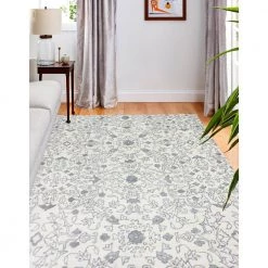 Greenwich Ivory 9 ft. x 12 ft. (8'6" x 11'6") Floral Contemporary Area Rug by BASHIAN -BASHIAN Shop ivory bashian area rugs 649652259697 31 1000