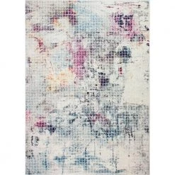 Everek Ivory 4 ft. x 6 ft. (3'6" x 5'6") Abstract Transitional Accent Rug by BASHIAN