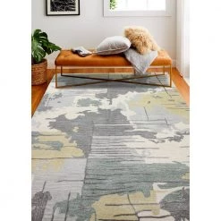 Greenwich Ivory 6 ft. x 9 ft. (5'6" x 8'6") Abstract Contemporary Area Rug by BASHIAN -BASHIAN Shop ivory bashian area rugs 649652279350 31 1000