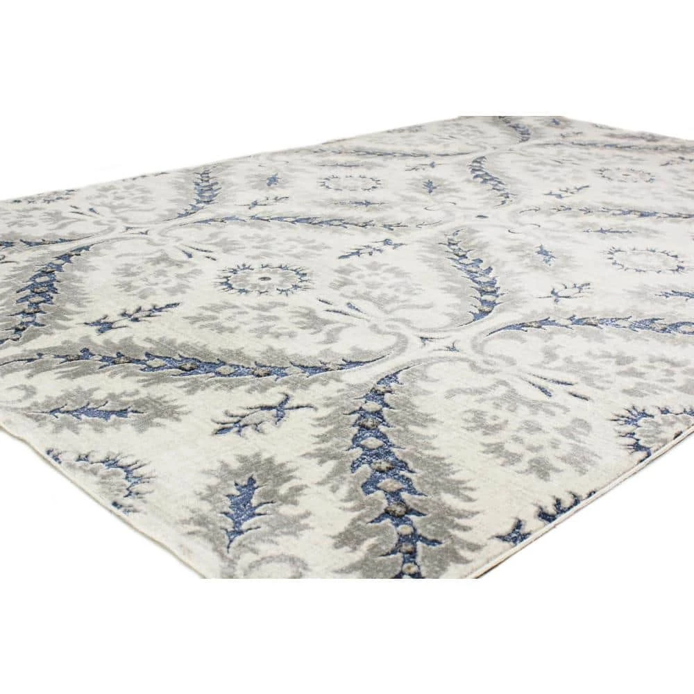 Sevilla Ivory 2 ft. 6 in. x 8 ft. Floral Transitional Runner Rug by BASHIAN 2 Sevilla Ivory 2 ft. 6 in. x 8 ft. Floral Transitional Runner Rug by BASHIAN - Image 2