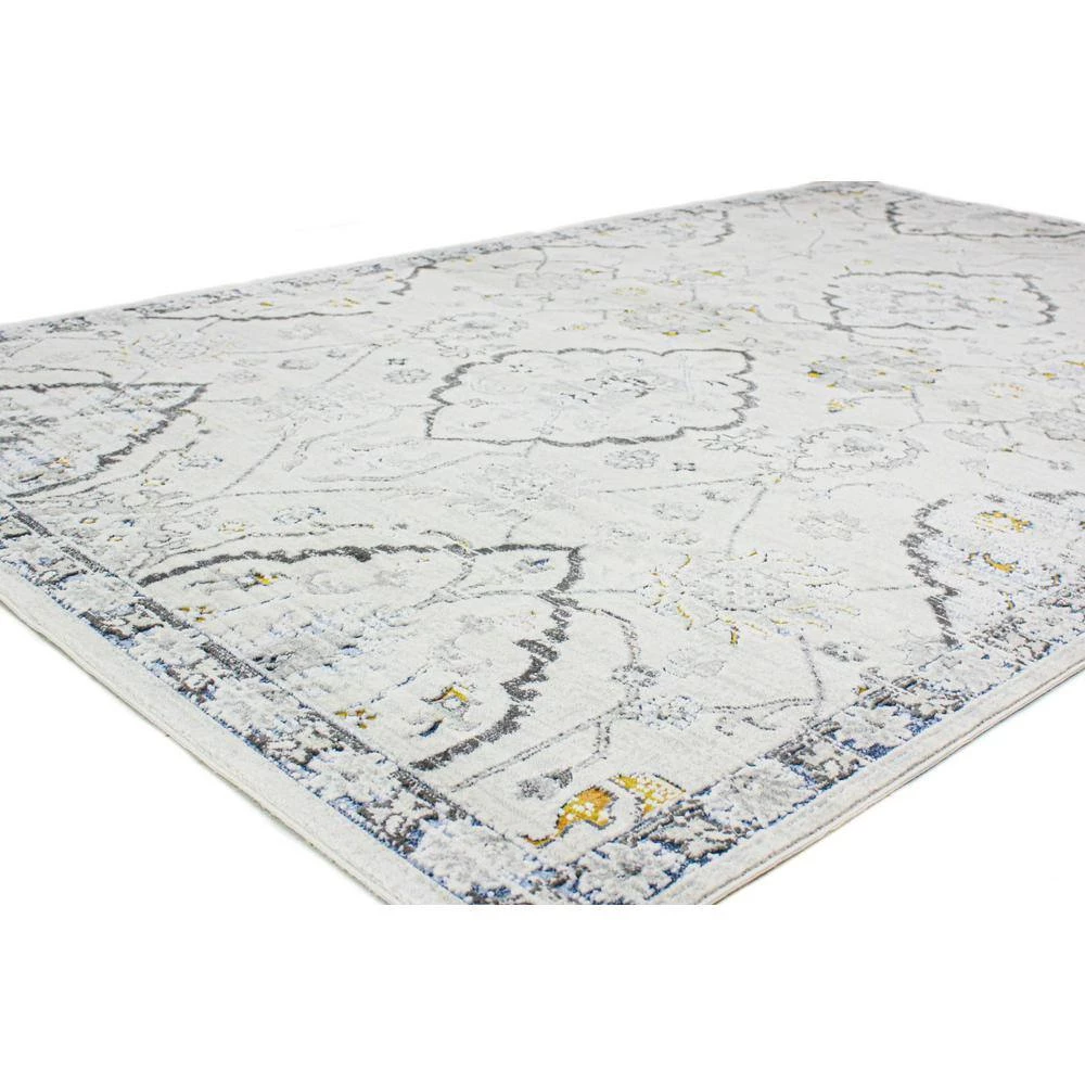 Sevilla Ivory 9 ft. x 12 ft. (8 ft. 6 in. x 11 ft. 6 in.) Floral Transitional Area Rug by BASHIAN 2 Sevilla Ivory 9 ft. x 12 ft. (8 ft. 6 in. x 11 ft. 6 in.) Floral Transitional Area Rug by BASHIAN - Image 2