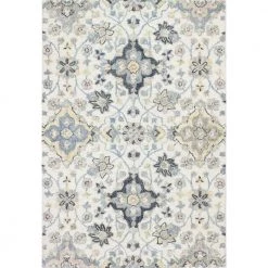 Verona Ivory 9 ft. x 12 ft. (8 ft. 6 in. x 11 ft. 6 in.) Geometric Transitional Area Rug by BASHIAN