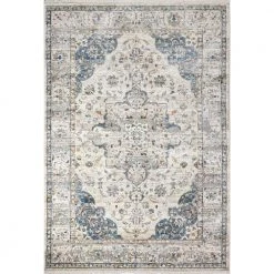 Century Ivory 8 ft. x 10 ft. (7'9" x 9'9") Floral Transitional Area Rug by BASHIAN