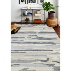 Norwalk Ivory/Black 9 ft. x 12 ft. (8 ft. 6 in. x 11 ft. 6 in.) Abstract Contemporary Area Rug by BASHIAN -BASHIAN Shop ivory black bashian area rugs 649652268187 31 1000