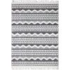Navajo Ivory/Black 4 ft. x 6 ft. (3'6" x 5'6") Geometric Contemporary Accent Rug by BASHIAN