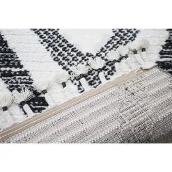 Navajo Ivory/Black 9 ft. x 12 ft. (8'6" x 11'6") Geometric Contemporary Area Rug by BASHIAN 6 Navajo Ivory/Black 9 ft. x 12 ft. (8'6" x 11'6") Geometric Contemporary Area Rug by BASHIAN -BASHIAN Shop ivory black bashian area rugs 649652296364 66 1000