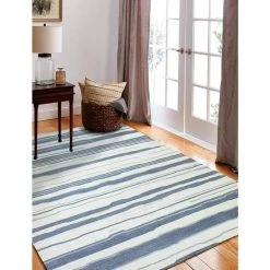 Greenwich Ivory/Blue 4 ft. x 6 ft. (3'9" x 5'9") Geometric Transitional Accent Rug by BASHIAN 11 Greenwich Ivory/Blue 4 ft. x 6 ft. (3'9" x 5'9") Geometric Transitional Accent Rug by BASHIAN -BASHIAN Shop ivory blue bashian area rugs 649652254746 31 1000
